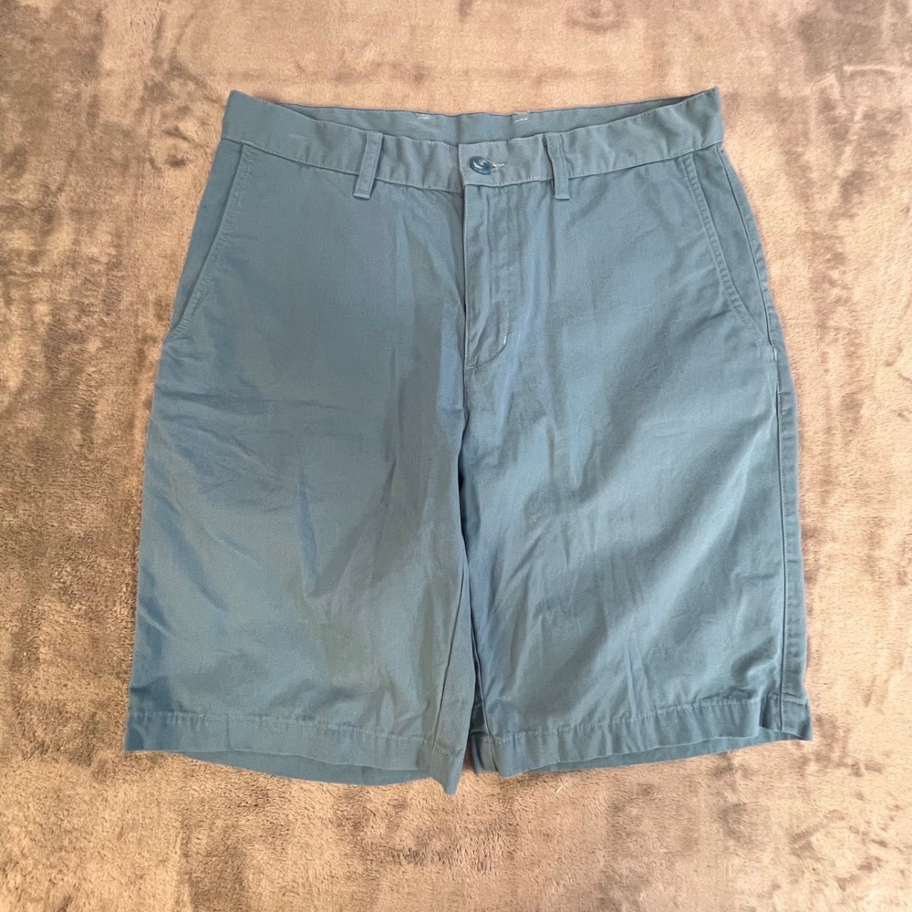 Patagonia Organic Cotton Chino Shorts Mens 30‎ Blue Green Teal Casual Outdoor